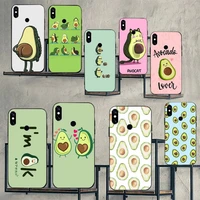 avocado lovely cartoon fruit phone case for xiaomi redmi note 7 8 9 t max3 s 10 pro lite cover funda coque shell
