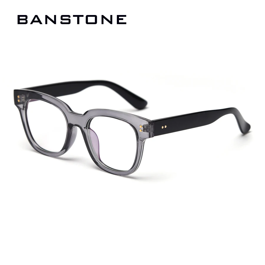 Мужские и женские квадратные очки BANSTONE брендовые дизайнерские оправы из TR90 с
