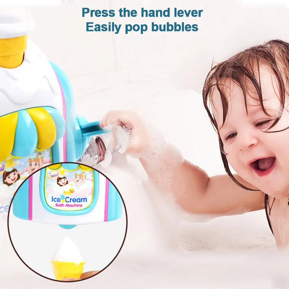 Детские Игрушки для ванны мороженое пузырьковая машина ванной необходимые
