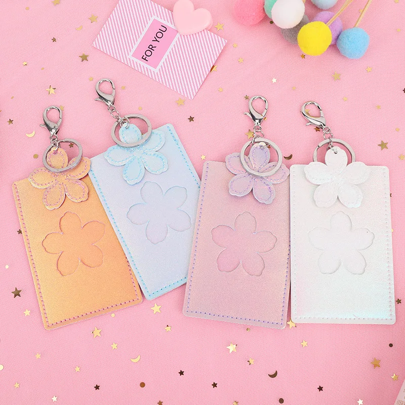 Выдвижной держатель для ID карты из ПУ кожи с градиентом|Бейджи и аксессуары| |