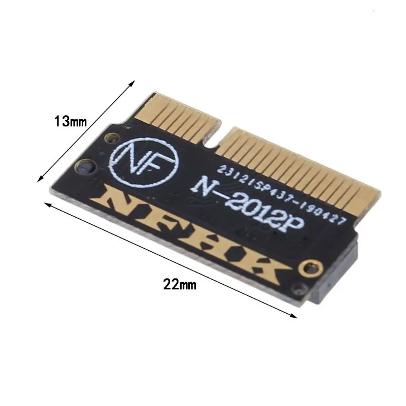 

B+M Key M.2 NGFF SATA SSD Adapter Card for MacBook Pro 15" A1398 2012 Early 2013