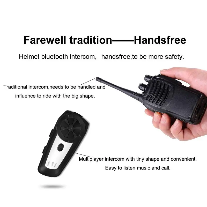 Беспроводная гарнитура для мотоциклетного шлема CAREUD M61 Bluetooth 5 0 класс 6