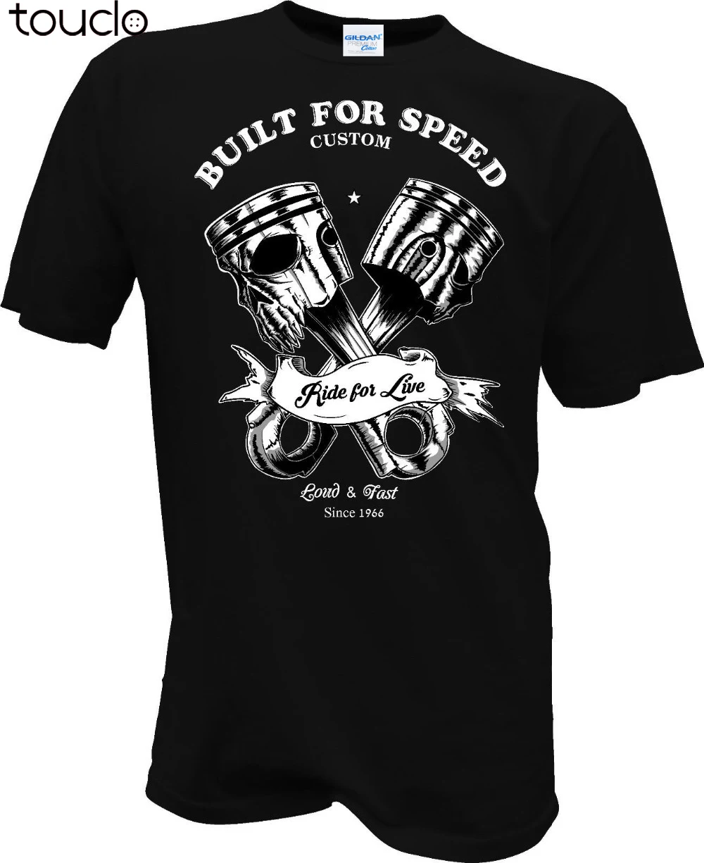 Новинка брендовая одежда футболка новинка Hot Rod Tattoo Biker built for speed под заказ