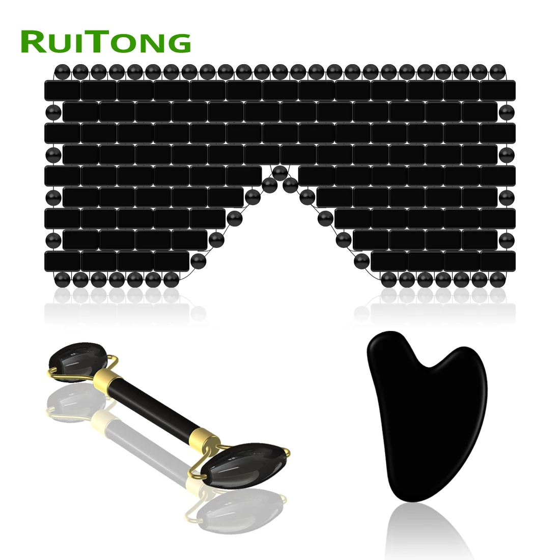 Прямая поставка щит для массажа лица обсидиана доска гуаша ролик глаз из 100%