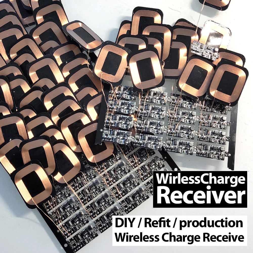 veeaii qi wireless charger receiver diy for huawei pro 20 5v1a wireless charger receiver for iphone android phones universal free global shipping