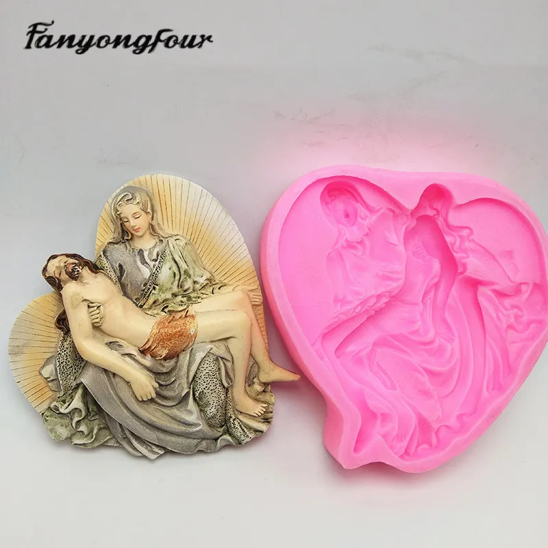 Силиконовая форма для торта с Иисусом Христом пластырь шоколада свечи