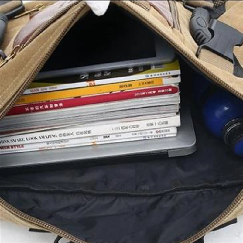 

Travel Rucksack Multifunctional Travel Bucket Backpack Men Rugzak Canvas College Student School Backpack