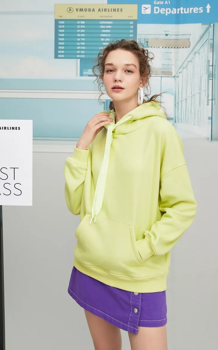 Vero Moda Новые поступления Ins стиль сплошной удобный толстовка с капюшоном | 319433506