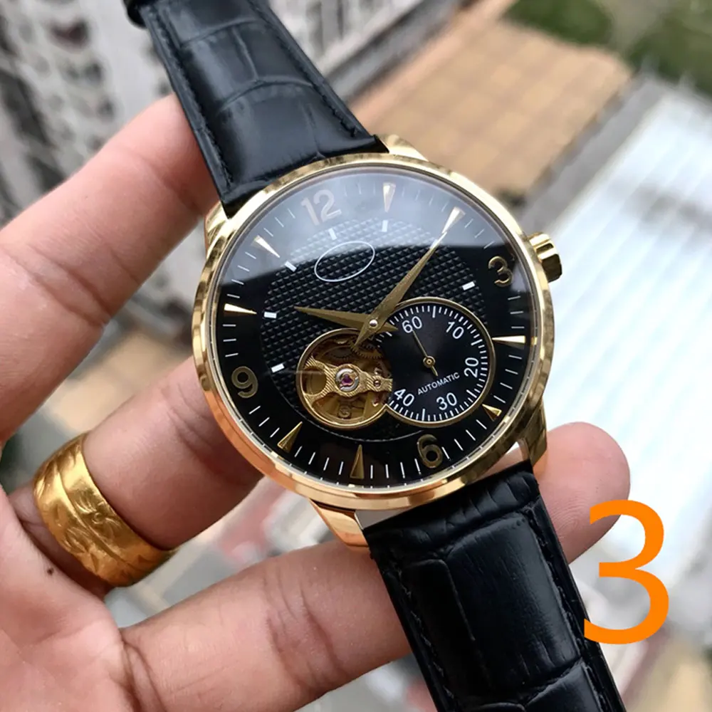 

Роскошные деловые мужские часы для отдыха, автоматические, точные, часы с таймером, спортивные, водонепроницаемые из нержавеющей стали, муж...