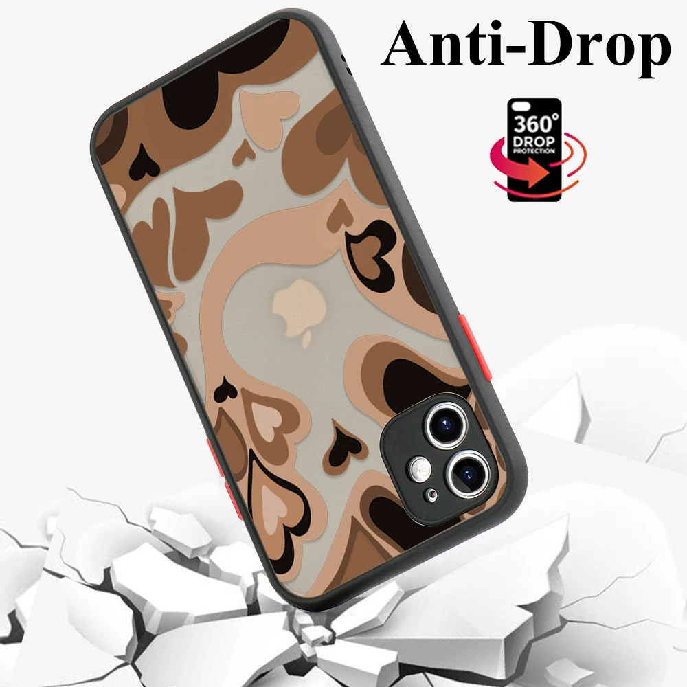 Love Heart Case For Xiaomi Redmi Note 10 Pro Cases Redmi Note 9 Pro 8 9s 10s 9T Poco X3 Pro M3 F3 9C NFC 9A 7 Hard Covers Fundas