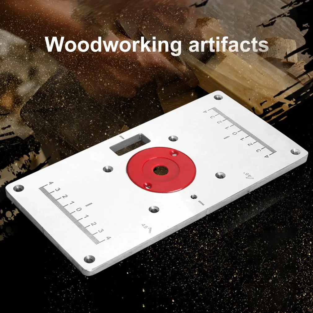 Алюминиевый фрезерный стол вставки пластины дерево триммер роутера модели