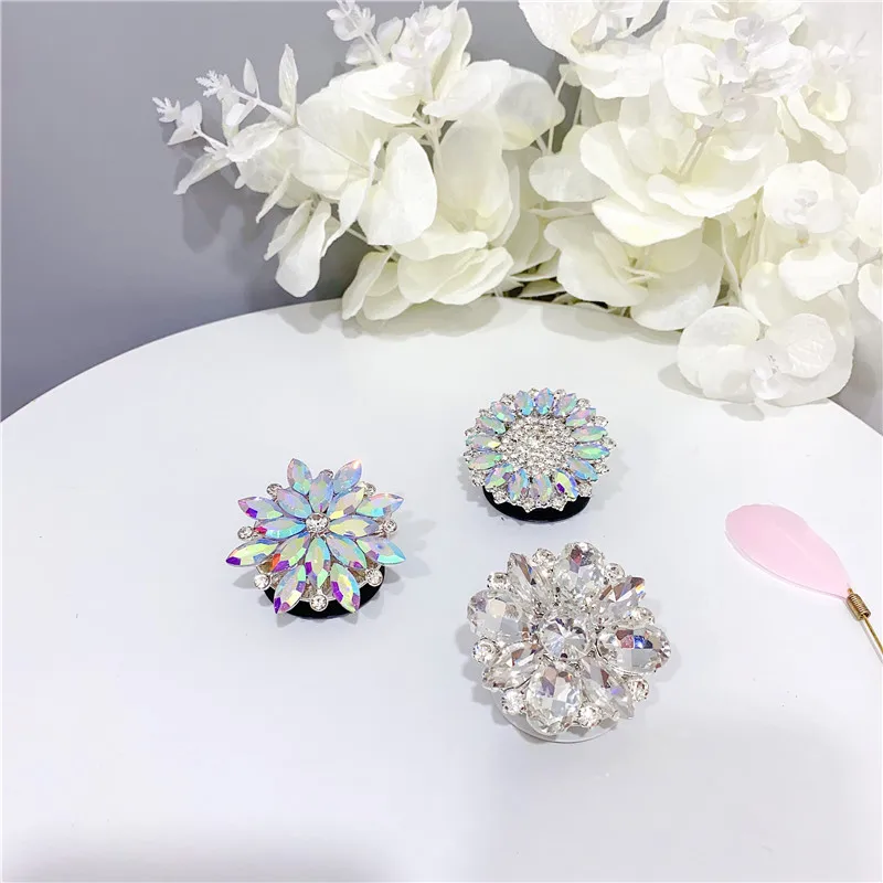 

Luxury Gem Mobile Phone Holder Phone Expanding Stand Finger Holder Mobile Accessories Holder For Phone Girp Phone Accessories