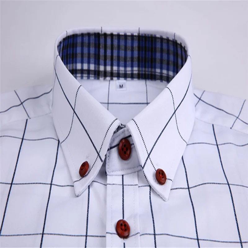 Летняя мужская Повседневная рубашка в клетку с короткими рукавами Camisa Koszula Bluzki