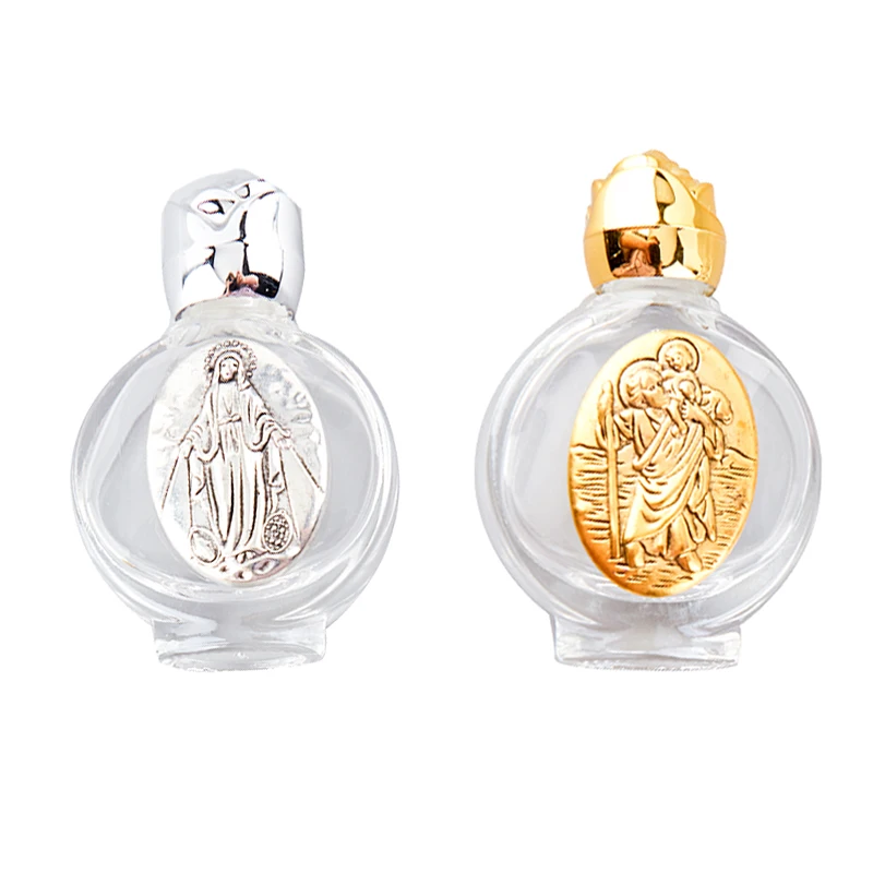 Пустая бутылка для святой воды с Иисусом религиозного Креста принадлежности