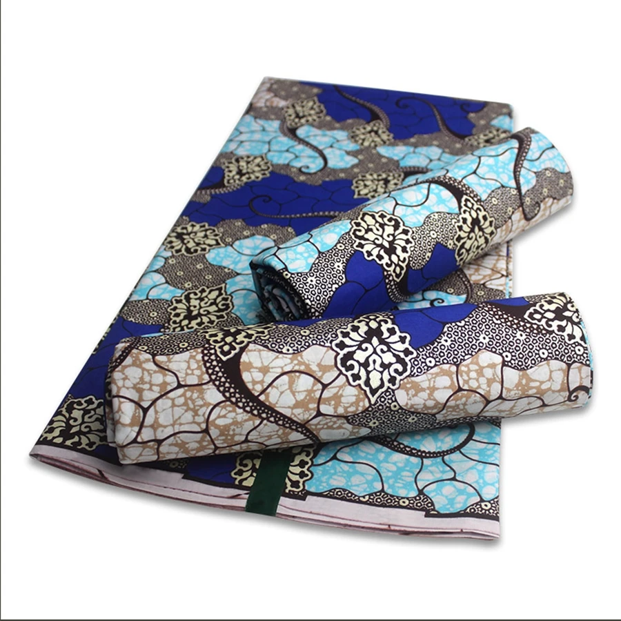 Африканская восковая ткань для платья эластичная с принтом Анкары батик Брод из