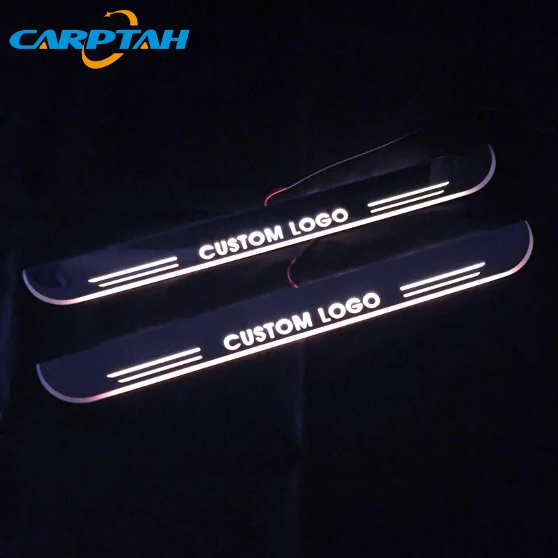 

Carptah Trim Pedal LED Car Light Door Sill Scuff Plate Pathway Dynamic Streamer Welcome Lamp For Peugeot 408 2014 2015 2016