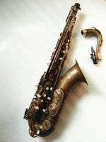 brand new musical instruments tenor b flat bb tune saxophone brass tube vintage copper surface sax customizable sax logo