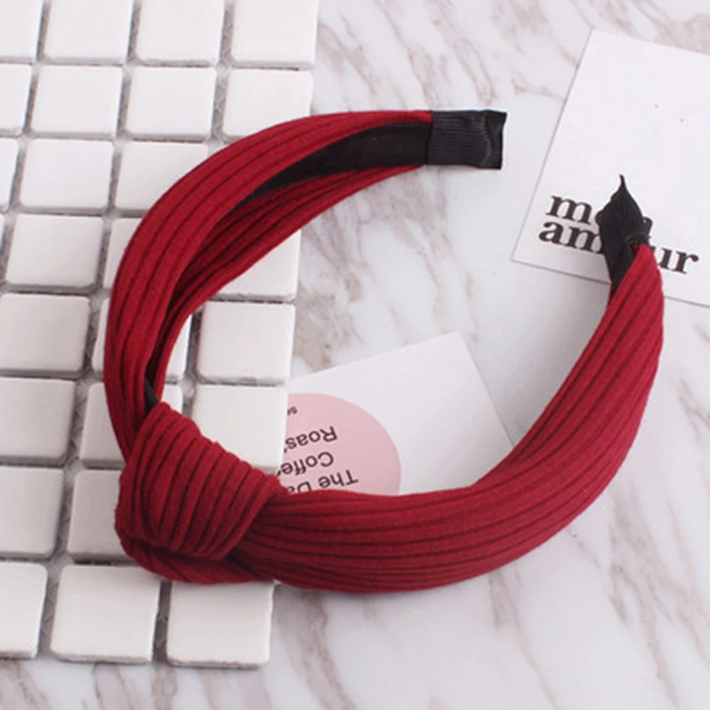 

Twist Turban Women Hair Hoop Band Bows Elastic Headkerchief Sport Hairbands Head Band Knot Headbands for Girls Headwear Headwrap