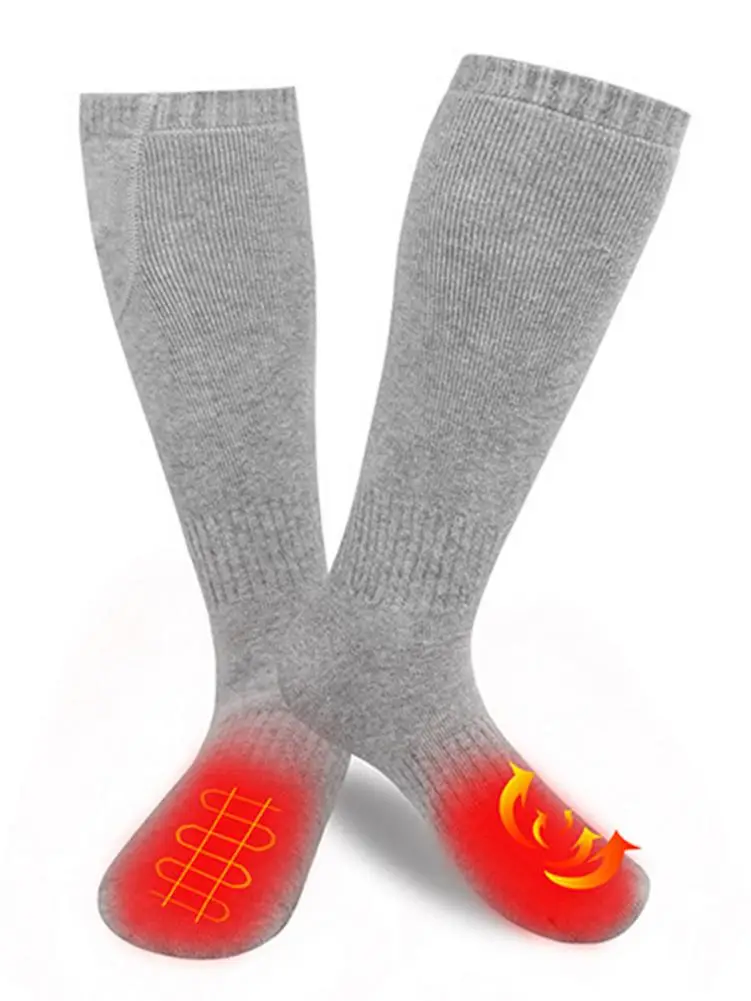 

Носки с подогревом, зимние носки, носки с электрическим подогревом, теплые хлопковые носки с зарядкой, мужские носки, носки для спорта на отк...