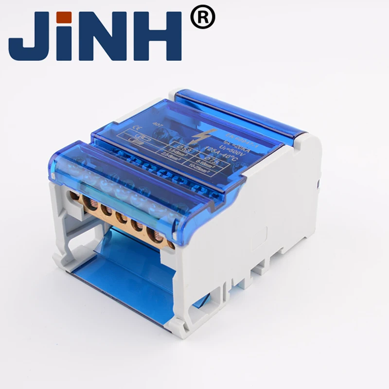 

1PC Junction Modular Screw Universal Wire Electrical Connector Din Rail Terminal Block Power Distribution Box