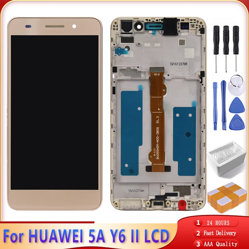 5 ''для Huawei 5A Y6 II ЖК дисплей сенсорный экран дигитайзер в сборе с рамкой Замена