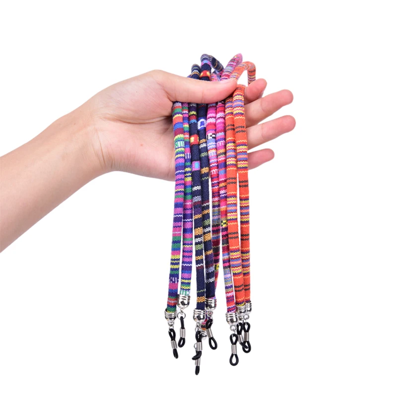 

Men Women Ethnic Style Multi Color Glasses Rope 6mm Sunglasses Neck Cord Strap Eyeglass String Holder