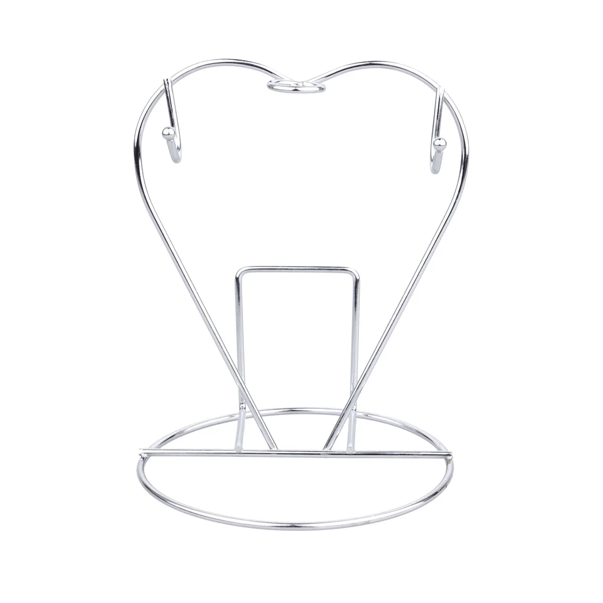 2Pcs Heart-Shaped Stainless Steel Cups Plates Holder Coffee Mugs Hanging Stand Kitchen Organizer Drying Shelf (Each One for 2 | Дом и сад
