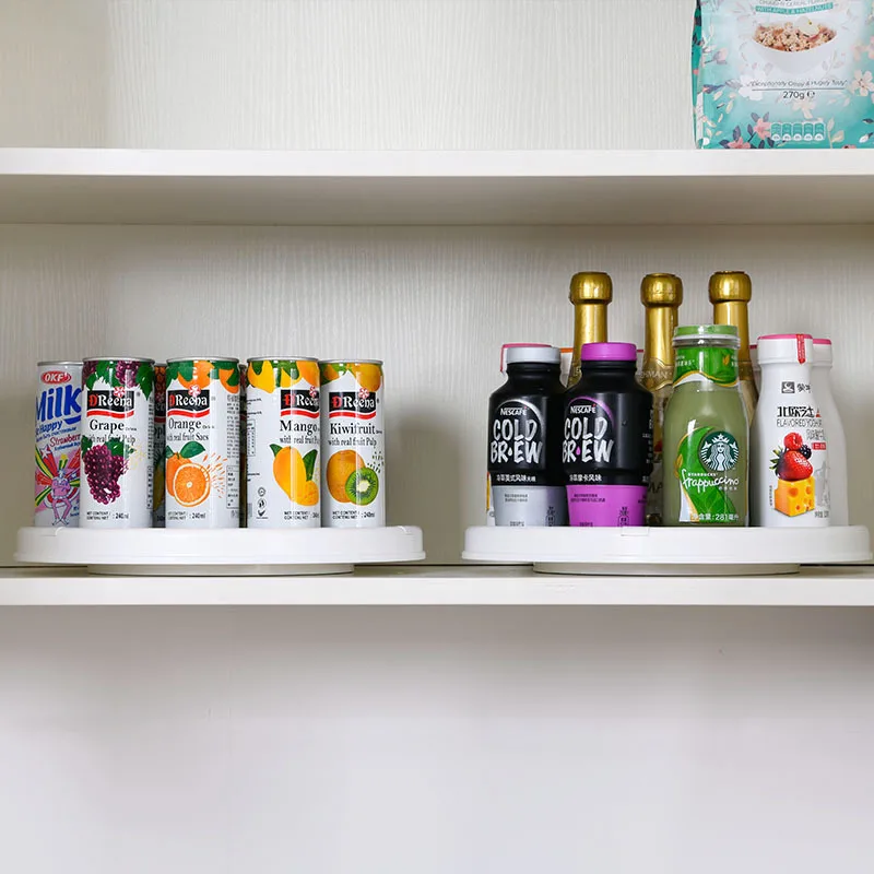 123 tier rotating spice rackshelflazy susan turntable for pantry cabinetrefrigerator kitchen spice bottlejar organizer free global shipping