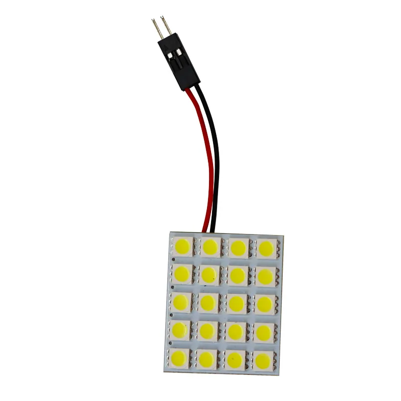 Плафон 20SMD 5050 20 smd светодиодный интерьер автомобильного салона панель подвесной фонарь для чтения t10 ba9s гирлянда 2 переходника 12v