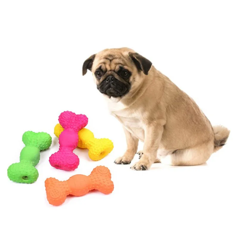 Собака молярные зубы укуса вокальный латексная Игрушка Щенок Чистка игрушка для