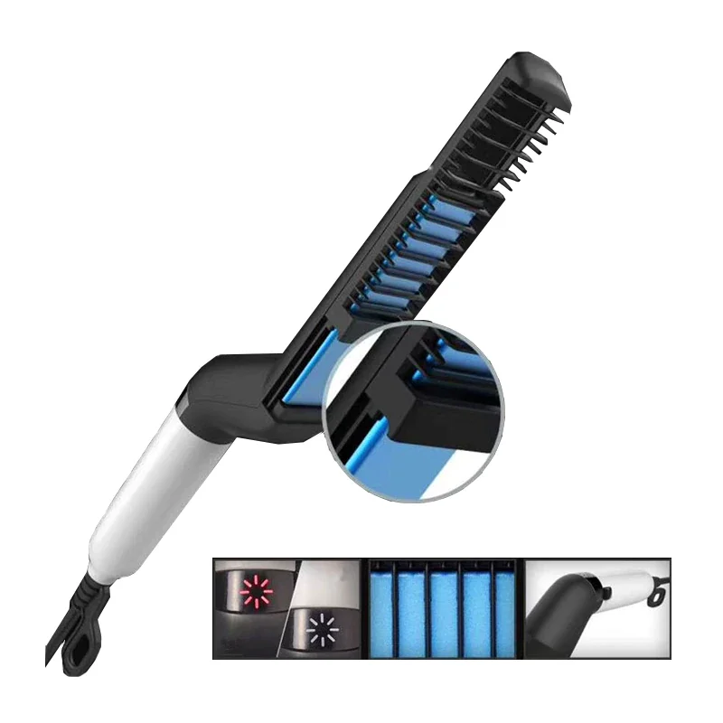 

Multifunctional Electric Hair Comb Brush Straight Hair Curler Styling Tools Beard Straightener Beard Straightening Comb Tools