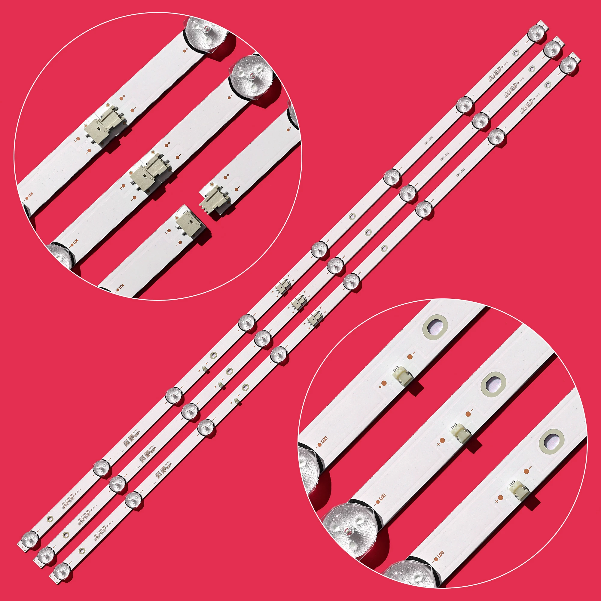 

LED Backlight strip 8 Lamp for PIXEL 39"TV LE39Z1 JL.D39042330-006AS-M_V01 3080539Z10DTZ003 MS-L1795 6V/LED CX390DLEDM H39D7100E