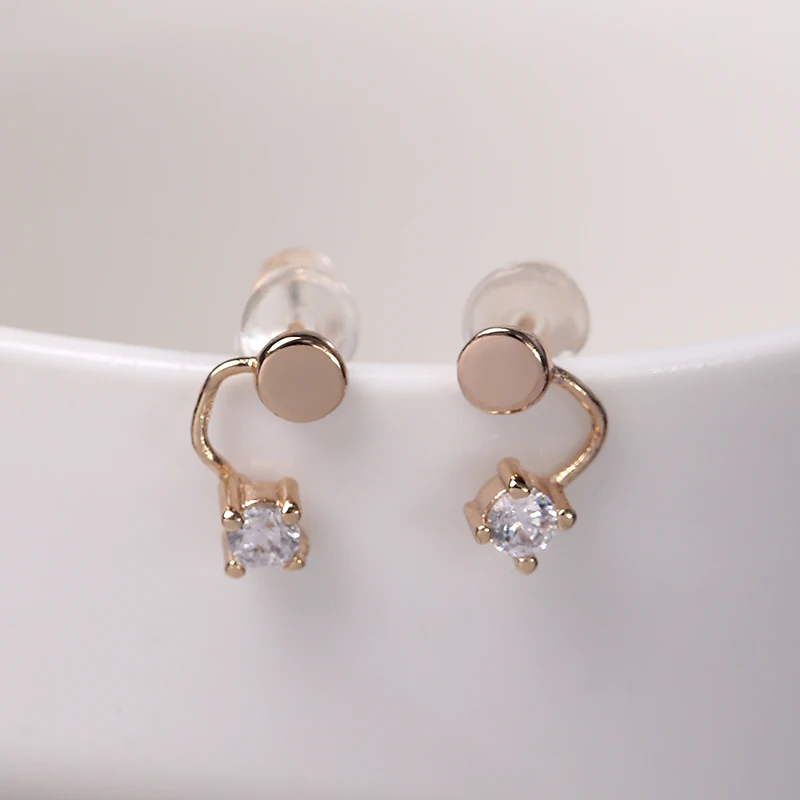 Женские простые серьги бабочки MAIKALE корейские медные гвоздики с золотым