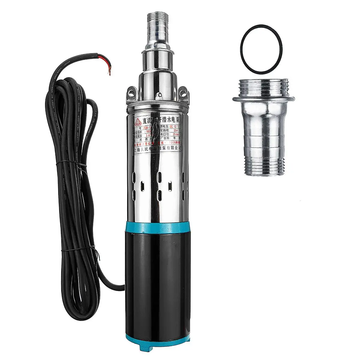 180W 12V/24V Đẩy Cao 25M Bơm Nước Sâu Cũng Năng Lượng Mặt Trời Bơm DC Vít máy Bơm Chìm Vườn Nhà Tưới Tiêu Nông Nghiệp