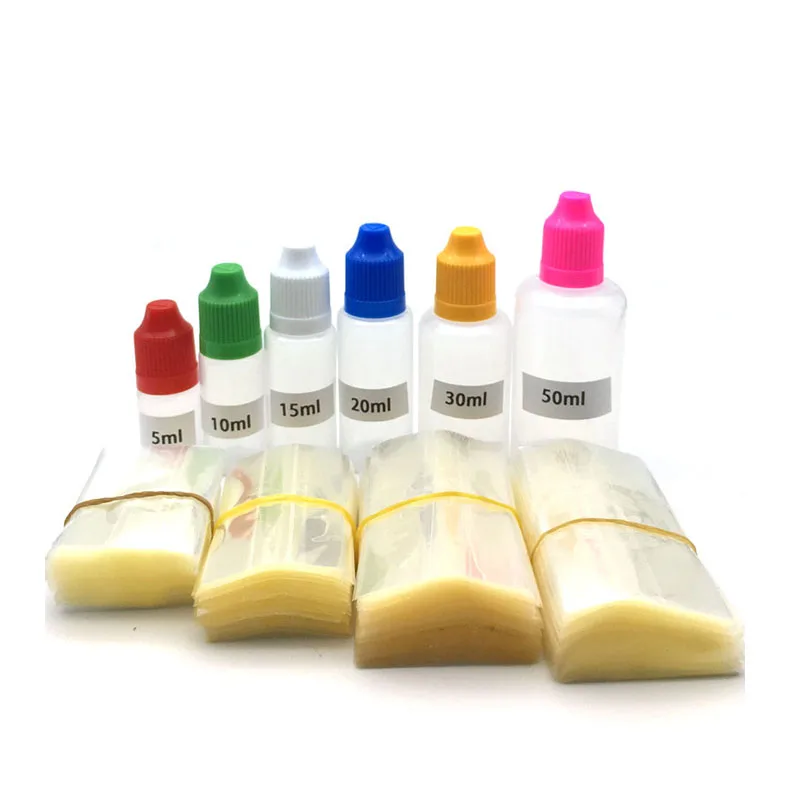 Прозрачная ПВХ термоусадочная пленка тюбик для 5 мл 10 15 20 30 50 пластиковая 200