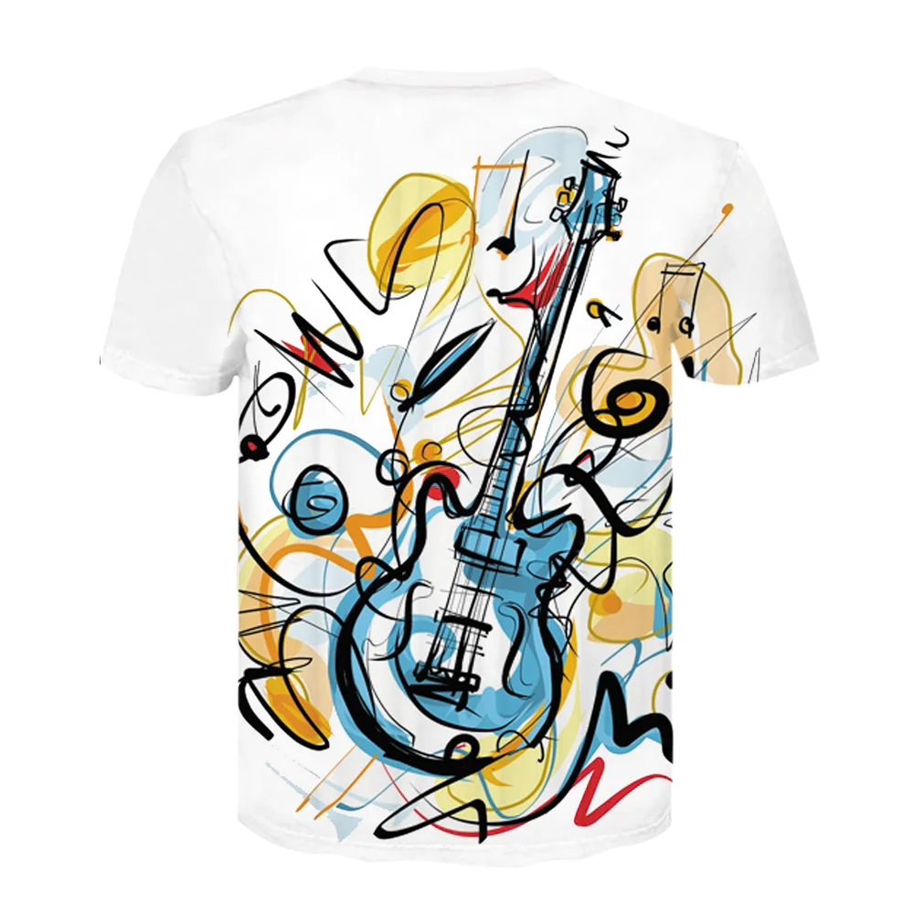 

Summer Fashion 3D Printed T Shirts Men Women Hip Hop Flame Print Streetwear Music T-shirt Harajuku Oversize Tops mens clothes