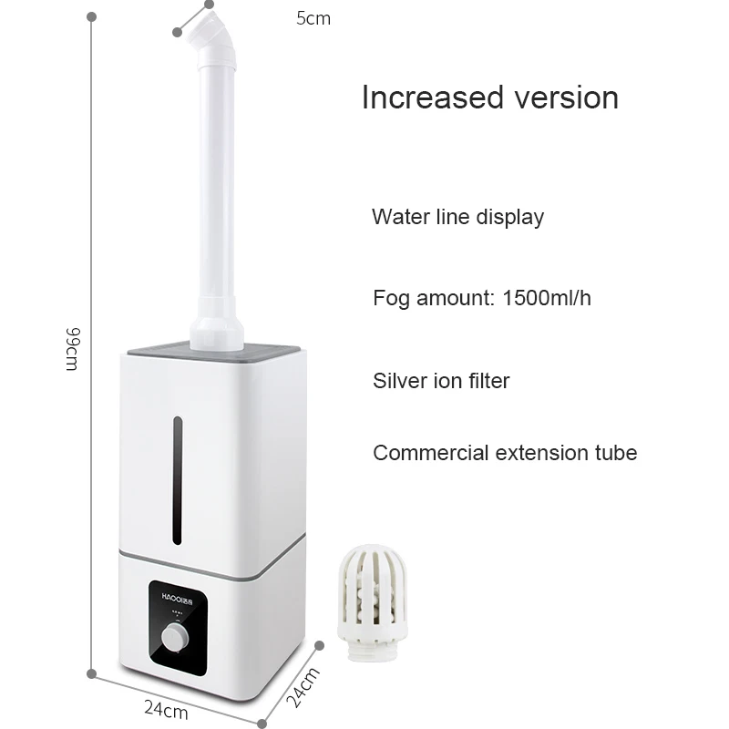 Industrial Air Ultrasonic humidifier Mute Commercial Supermarket Vegetables Mist Maker 11L Fogger Spray Anion Humidifiers | Бытовая