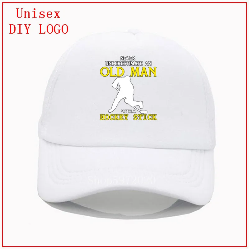 Бейсбольная кепка для пожилых людей с клюшкой хоккея | Аксессуары одежды