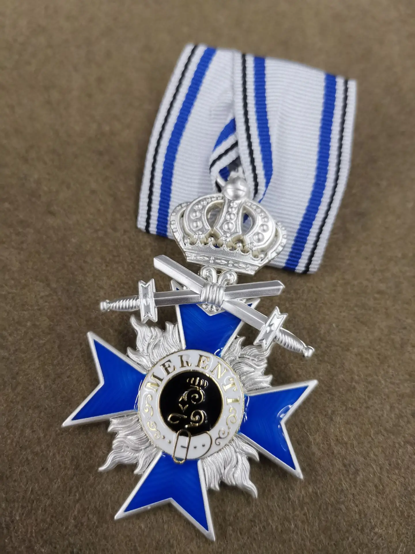 

EMD Bavarian Merit Cross 4th Class with Crown and Swords#