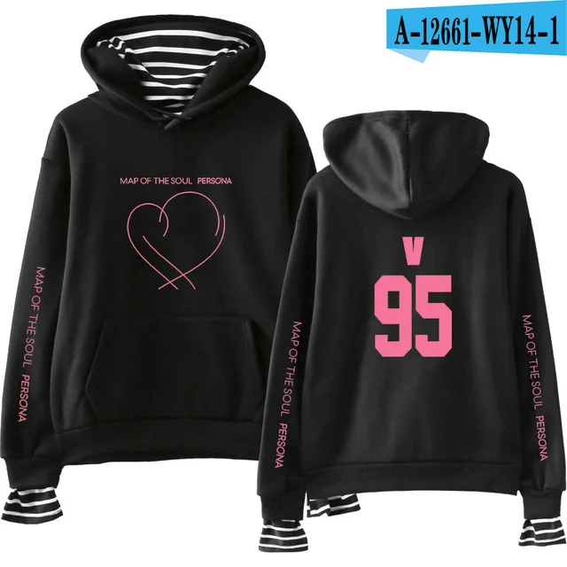 25 JIMIN J-HOPE JUNG KOOK SUGA альбом карта Soul Persona Печать Поддельные два предмета толстовки для женщин/мужчин модные тонкие/флисовые пальто - Цвет: 25