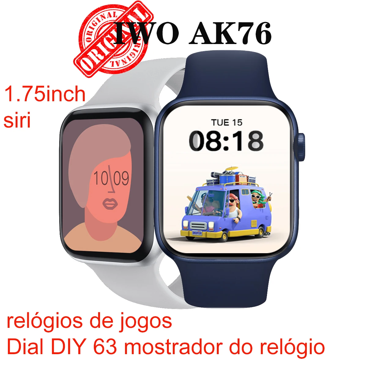 Смарт часы IWO AK76 для мужчин и женщин игр 44 мм Bluetooth пульсометр 2020 дюйма Android IOS PK X16 S88