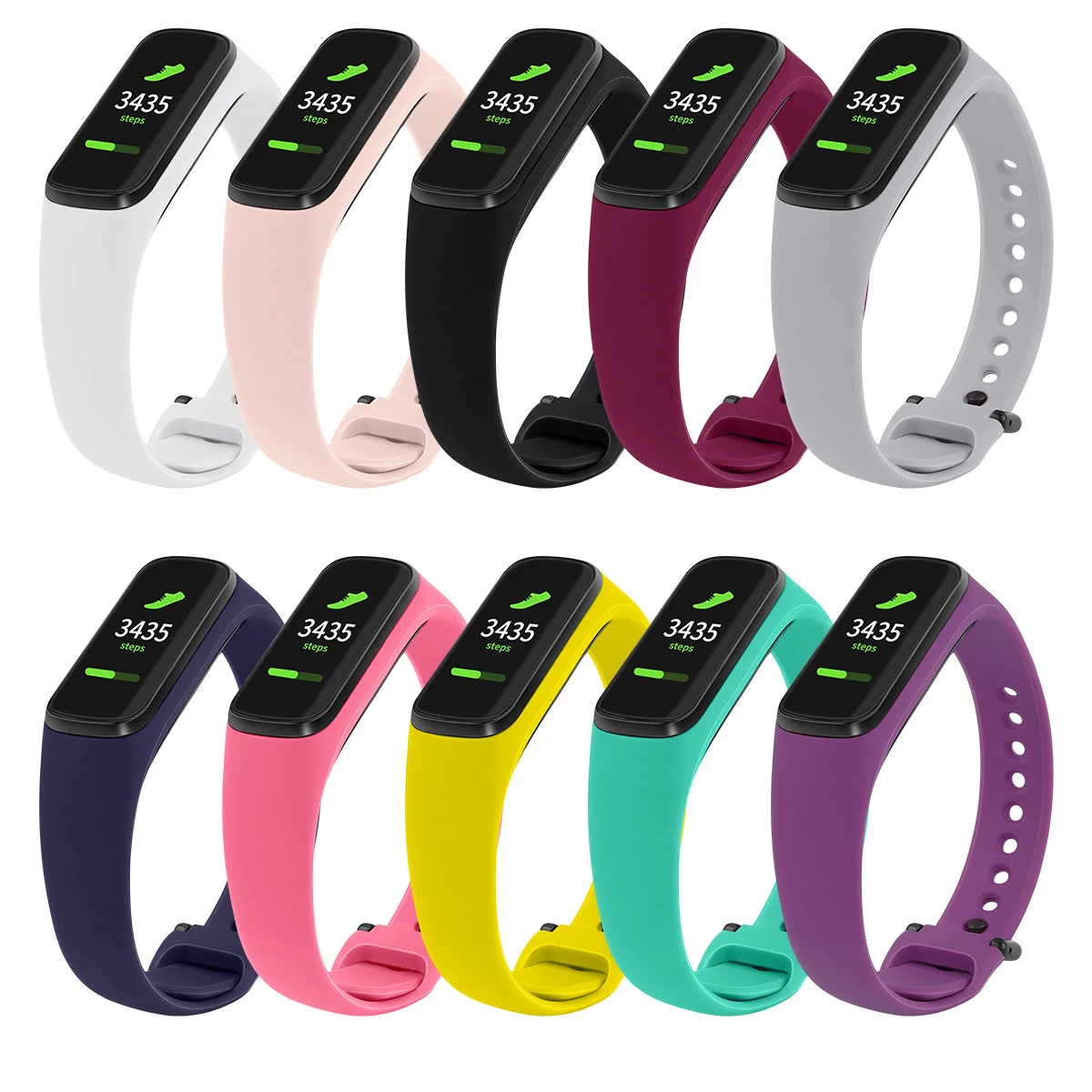 ТПУ силиконовый браслет для samsung Galaxy Fit E ремешок часов чистый цвет Ремешок