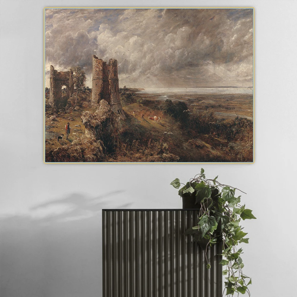 Цитон Джон констебль Castle Hadleigh замок 1829 Canvas холст искусство Масляная живопись