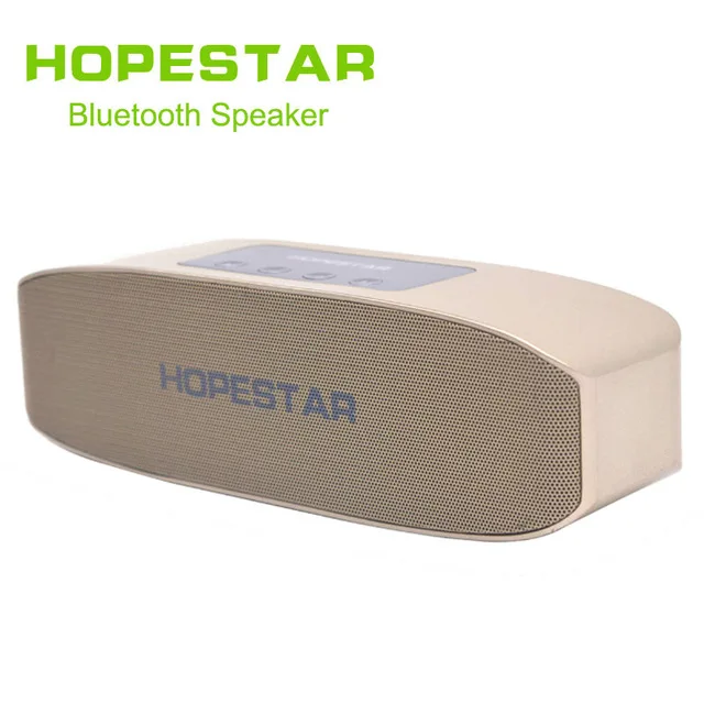 Gold without box HOPESTAR H11 Bluetooth Колонка HiFi беспроводная звуковая панель с двумя басами стерео Поддержка USB TF AUX FM с зарядным устройством для телефона - Цвет: Gold without box