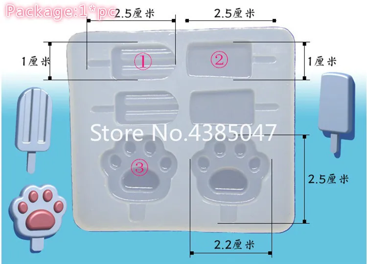 Восьмиугольная форма для ювелирных изделий с мороженым сделай сам инструменты