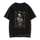 Мужские футболки для влюбленных VI Tarot Card винтажные хлопковые футболки для фитнеса волшебный череп Волшебные футболки топы футболки