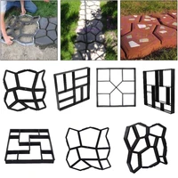concrete molds garden floor diy paving mould home garden path maker manually cement brick stepping driveway stone road mold tool