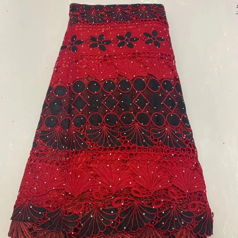 Высококачественная французская кружевная ткань нигерийский гипюровый шнур 2020