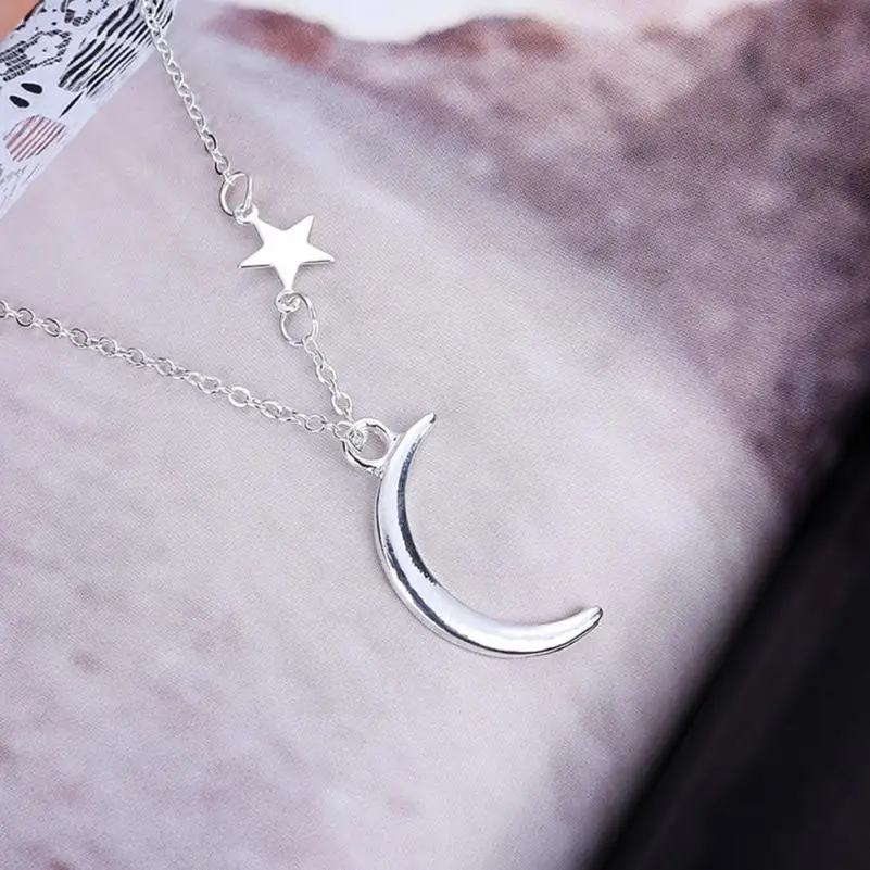 Retro Art Crescent Head Necklace Pendant Jewelry Fancinating Jewelries Choker Stylish Romantic Valentine's Gift | Украшения и