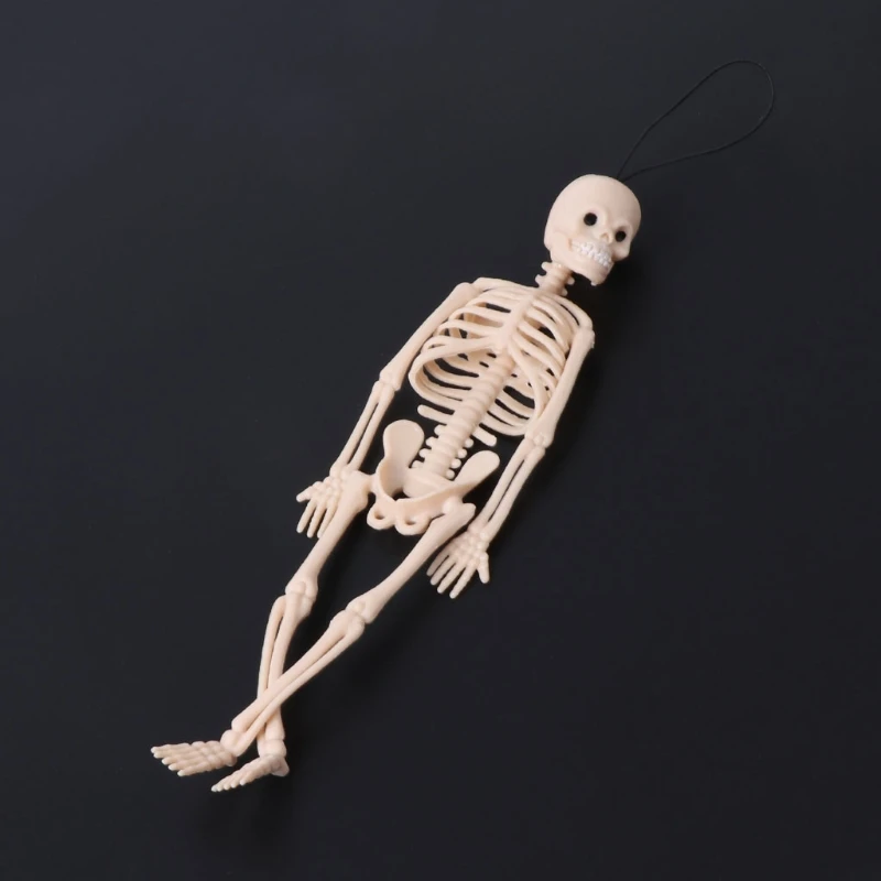 Skeleton Human Model Skull Full Body Mini Figure Toy Phone Hanger Halloween | Игрушки и хобби